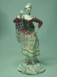 Figura Spode Chelsea ELEGANTE DAMA CON FAJA Y CAPA 6 Fotos Ranelagh #2 - Imagen 1 de 6