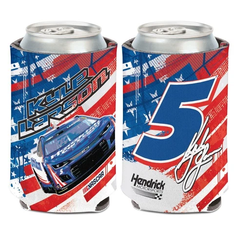Kyle Larson 2023 Patriotic #5 Can Hugger 12oz Cooler Cover