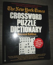 Vtg PB, The New York Times Crossword Puzzle Dictionary by Pulliam, Grundman 1986