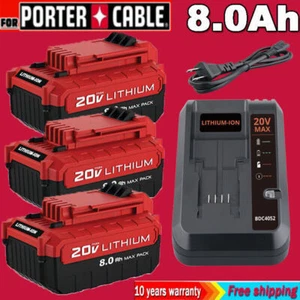New 8.0Ah 20 Volt Lithium-Ion Battery for PORTER CABLE 20V Max PCC680L PCC685L - Picture 1 of 22