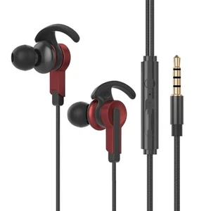 3,5 mm Hifi Super Bass Zestaw słuchawkowy douszny Stereofoniczne słuchawki douszne Słuchawki Przewodowy mikrofon - Zdjęcie 1 z 11