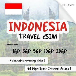 NeuSIM Indonesia eSIM 5-20GB Data | Same Day DELIVERY! - Picture 1 of 2
