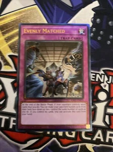 (RA01) Evenly Matched RA01-EN074 1st Edition PUR Yugioh Near Mint - Picture 1 of 4