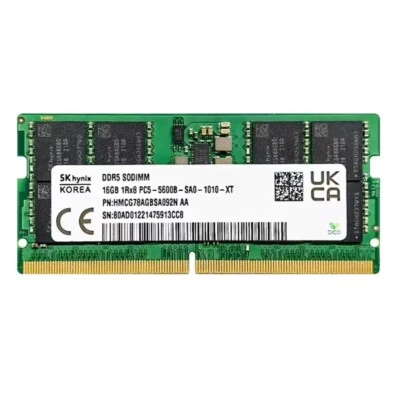 New SKHynix 16GB DDR5 5600MHz PC5-44800 262-Pins 1RX8 Laptop SODIMM Memory Ram - Image 1 of 4