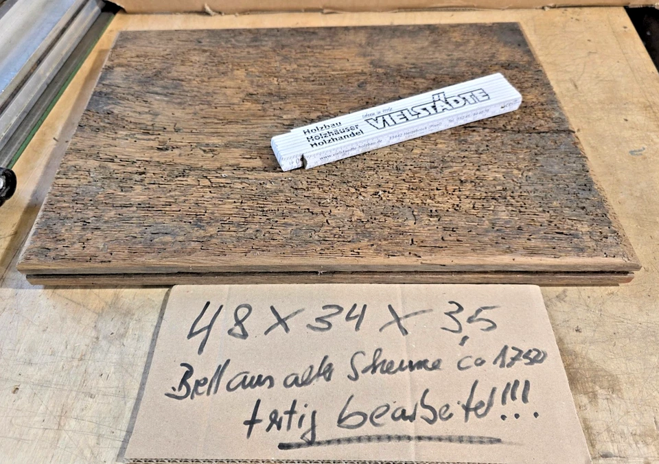 großes Reststück aus uralten Fußbodenbrett  für Kunstwerke ! fertig bearbeitet ! - Bild 1 von 4