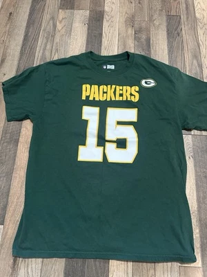 Camiseta masculina Packers # 15 Starr tamanho G verde  - Imagem 1 de 2