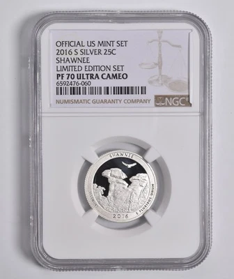 PF70 UCAM 2016-S Silver Shawnee Quarter Limited Edition NGC *4360 - Image 1 of 4