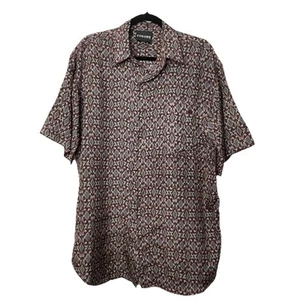 Colore Italia 100 % Seide Freizeit Button-Down Kragen Kurzarm Hemd Größe M - Bild 1 von 6