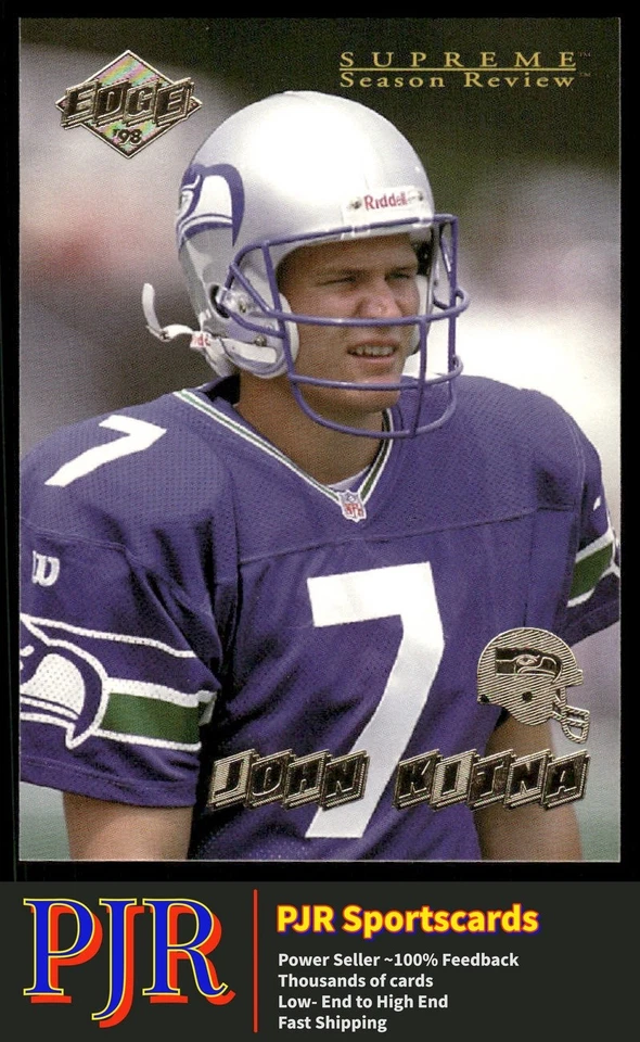 Jon Kitna 1998 Collector's Edge Supreme Season Review #169 Seattle Seahawks - Image 1 of 2