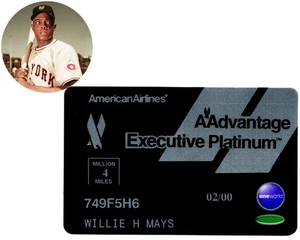 Willie Mays Privatbesitz AA Kreditkarte Ex. Mays Nachlass / Jagd Auktionen - Bild 1 von 4