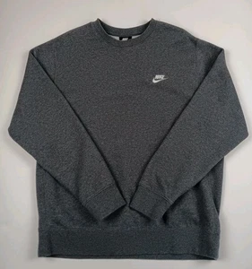 Sudadera vintage Nike para hombre grande gris cuello redondo bordado suéter Y2K años 90  - Imagen 1 de 12