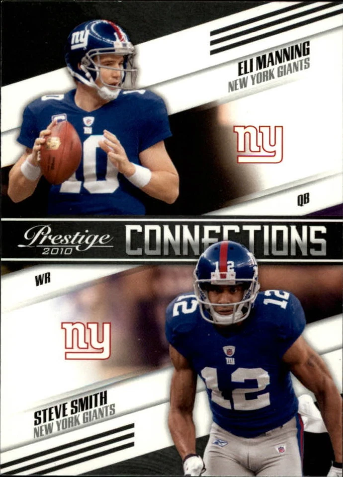 2010 Prestige Connections #6 Eli Manning/Steve Smith USC - FB - Image 1 of 2