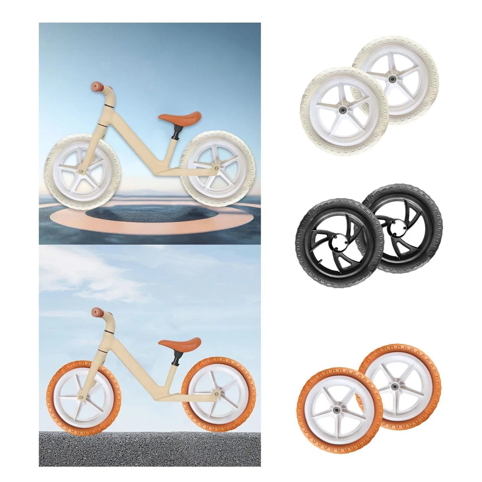 2Pcs Balance Replacement Bike Wheels Replaces Part Prevent Puncture Non - image 1 of 1