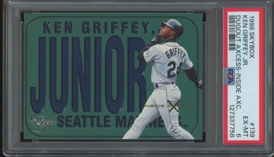 1998 Skybox Dugout Access Inside Access #139 Ken Griffey Jr 47/50 EX MT PSA 6 - Image 1 of 2