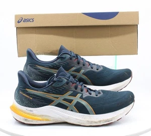 ASICS GT-2000 12 MENS RUNNING TRAINER UK 12 EU 48 BLUE GOLD RRP £165 AD - Picture 1 of 10