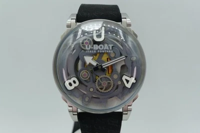 U-BOAT U65 3354 OIL FILLED 50M SKELETON SWISS ITALIAN STEEL 44MM BUBBLE - image 1 of 4