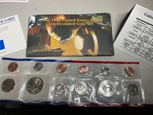 1995 Mint Set - Uncirculated Coins - 10-Coin Set - P & D only 2 sets available  - Picture 1 of 5