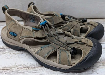 Keen Venice Sandals Womens Size 10 Dark Earth Caribbean Sea Pre Owned  - Image 1 of 4