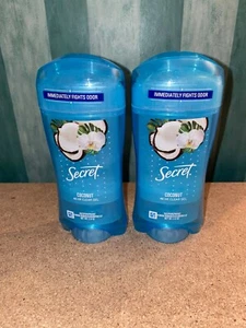 Secret Clear Gel Antitranspirant und Deodorant Kokosnussduft 2,6 Unzen 2er-Pack - Bild 1 von 1