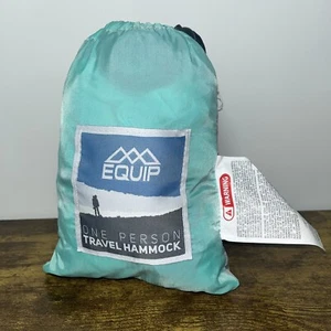 EQuip One Person Travel Hammock 97169 MINT GREY - Picture 1 of 4