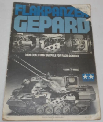 Tamiya Flakpanzer Gepard 1/16 Scale Tank Suitable R/C Vintage Instruction Manual - Image 1 of 4