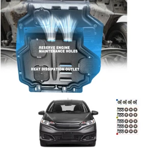 For Honda Fit 2008-2019 Under Engine Splash Guards Front Engine Mud Flaps - Picture 1 of 10