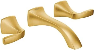 Moen T6906BG Voss Rubinetto da Parete Doppio Manico in Oro Spazzolato - Foto 1 di 4