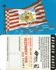 Nr.145 Bremer Karte BSAG - 10 Jahre Bremer Karte RS Marke Dezember 1998 - Bild 1 von 1