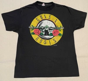 T-shirt vintage Guns N' Roses Was Here doppio lato taglia L/M USA 1987 punto singolo - Foto 1 di 20