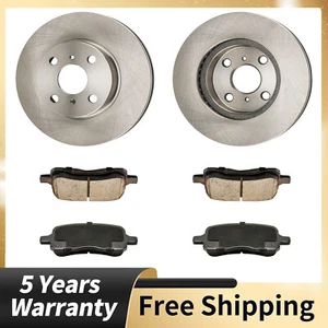 Front Ceramic Brake Pads & Rotors Kit for Toyota Corolla 1998-2002 Chevy Prizm - Picture 1 of 14