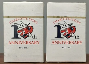Charlotte Sting Promo Giveaway Playing Cards 10th Anniversary Set of 2 - Picture 1 of 2