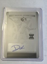 DANIEL SUSAC 2022 LEAF TRINITY BLACK PLATE AUTO #1/1 OAKLAND ATHLETICS CA-DS1