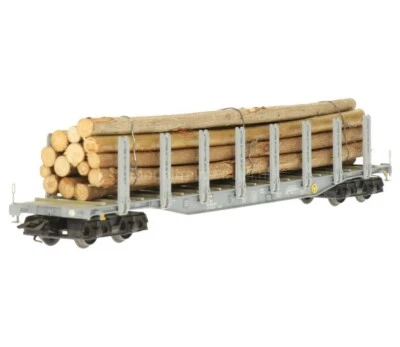 Märklin: Stake Car w/Timber SBB (Swiss Railway) - No. 47149-1 - Mint New In Box! - Image 1 of 4