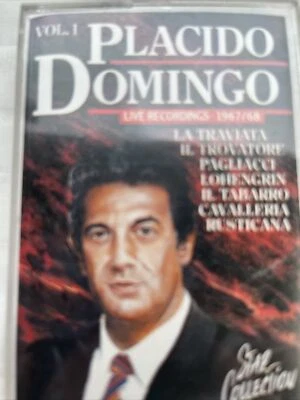 Placido Domingo Cassette Tape Live 1967 1968 Volume I Opera Arias 79104 - Image 1 of 4