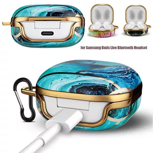 For Samsung Galaxy Buds Live Case Earbuds Protective Cover Shell with Carabiner - Picture 1 of 23