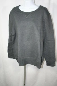 005X06 Just My Size J098 Fusion Soft Crewneck Sweatshirt 1X Grey NWOT - Picture 1 of 2