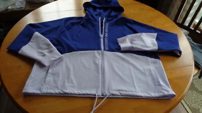 Under Armour Women's Woven Full-Zip Jacket, (468) Sonar Bl / Nebula Purple, MD - Image 1 of 4