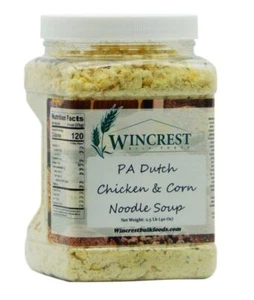 PA Dutch Chicken Flavored & Corn Noodle Soup Mix - 2.5 Lb Tub - Free Shipping! - Picture 1 of 4