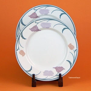 Dansk BELLES FLEURS GRAY: Set(s) of 2 Salad Plates, SUPERB+ Condition! Tivoli - Picture 1 of 3