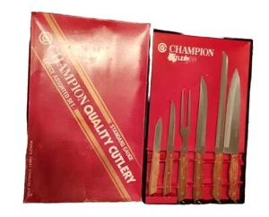 SET POSATE 6 PZ. CHAMPION QUALITY, STANDARD GUAGE WORLD MIGLIORI ACCIAIO INOX - Foto 1 di 3