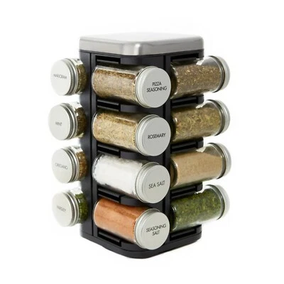 Kamenstein 16 Jar Plaza Spice Rack with Ridge Metal Cap  - Image 1 of 4