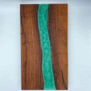 24" x 15" Center Table Top Epoxy Wood table, Custom Order, epoxy Resin table - Picture 1 of 2