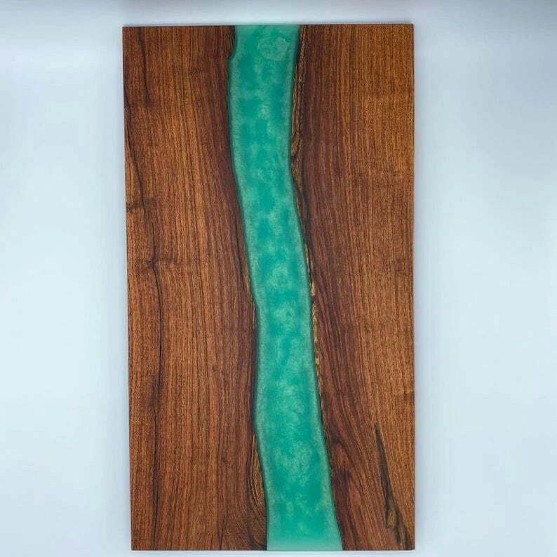 24" x 15" Center Table Top Epoxy Wood table, Custom Order, epoxy Resin table - Image 1 of 2