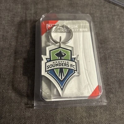 Seattle Sounders Football Club MLS Soccer Key Chain Keyring 2015 MLS Cup USA - Image 1 of 2