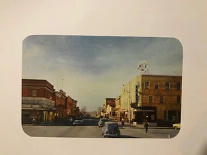 Vintage Main Street of Wetaskiwin Alberta Postcard - Bild 1 von 2