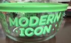 Pyrex Disney Minnie Mouse Glass Food Storage Bowl Green Modern Icon w/ Lid