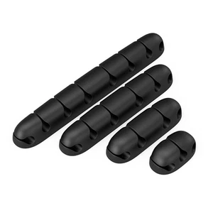 4Pcs Multipurpose Cable Holder Home Office Desk Wire Clips Organizer Management - Afbeelding 1 van 12