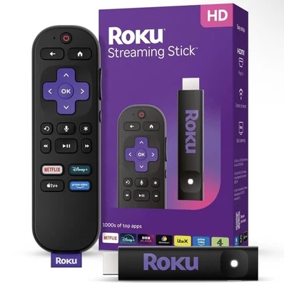 ROKU STREAMING MEDIA PLAYER STREAMING STICK HD 2025 (3840EU) BLACK - Image 1 of 4