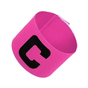 6Pcs 11.8x2.8" Soccer Captain Armband Nylon Elastic Arm Badge for Training Pink - Picture 1 of 4