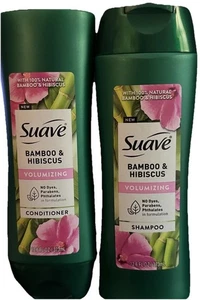 Suave Bamboo & Hibiscus Volumizing Shampoo Conditioner Set No Paraben 12.6oz - Picture 1 of 1